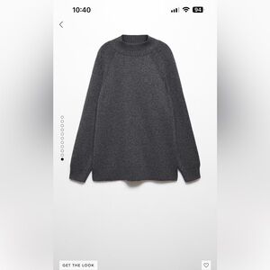 Mango oversized Perkins-neck sweater